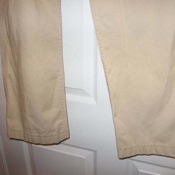 Lands' End Khaki Cargo Pants Men's 38 x 32 Beige - Picture 2 of 4